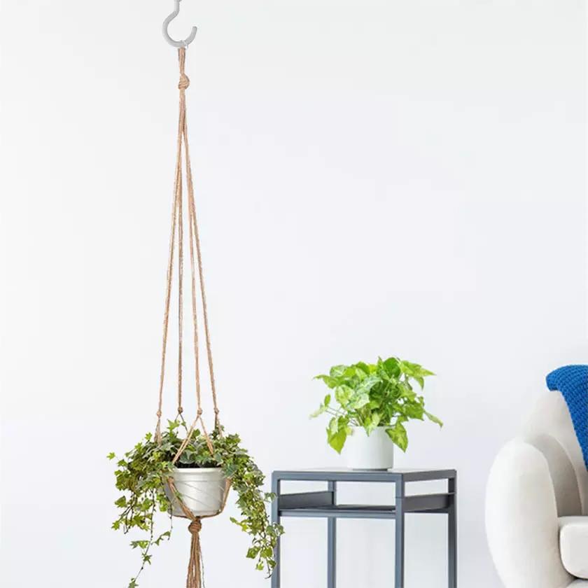 2-Pack: Indoor Outdoor Hanging Pot Rope Net Macrame Plant Hanger