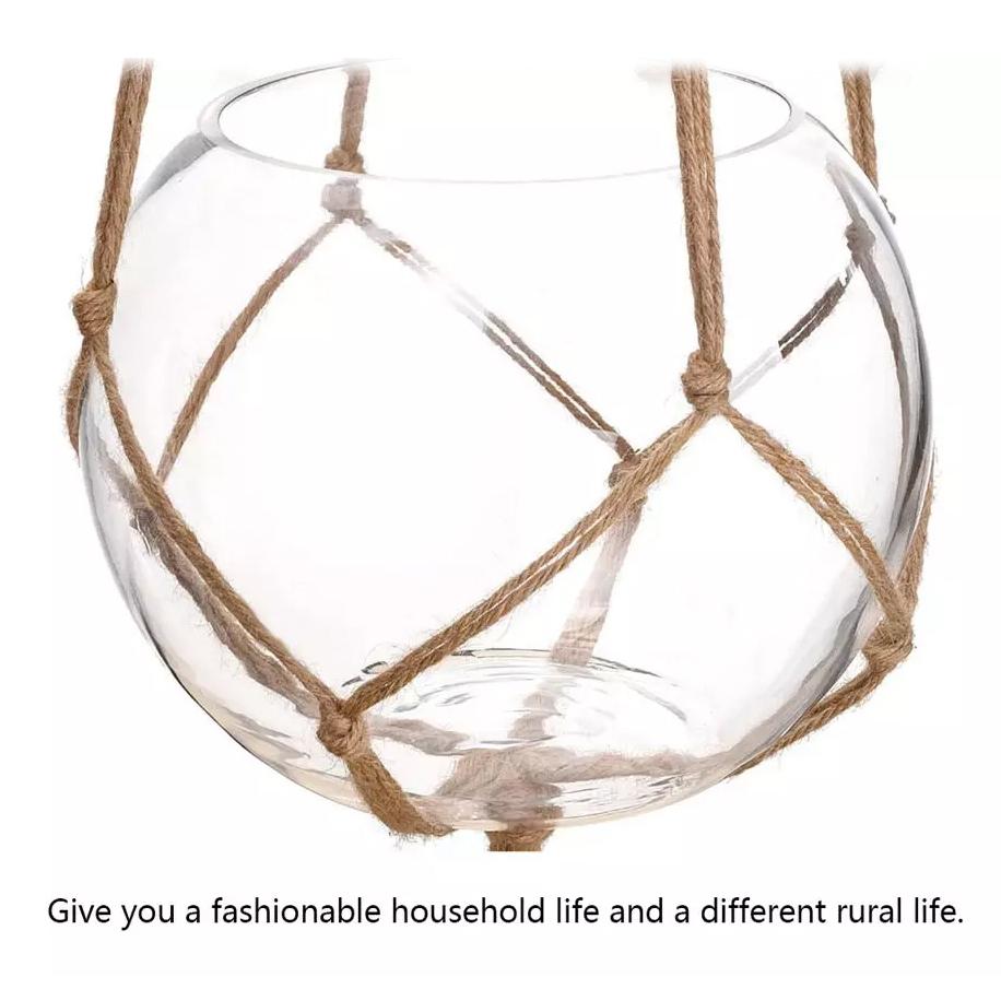 2-Pack: Indoor Outdoor Hanging Pot Rope Net Macrame Plant Hanger