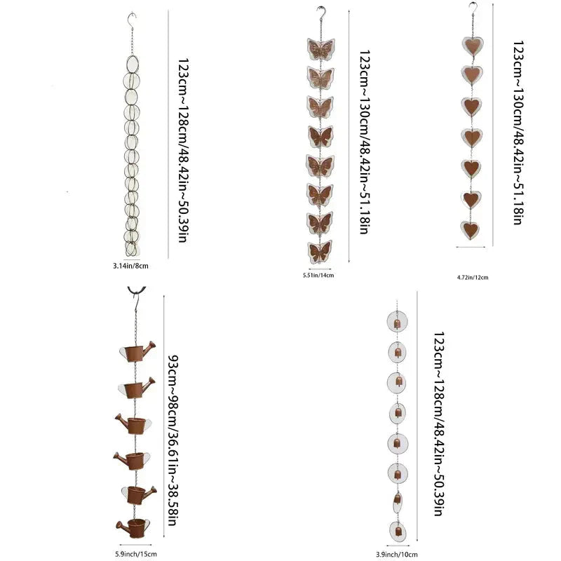 Decorative Rain Chain for Gutters
