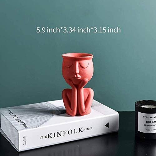 Greneric Character Portrait Flower Pot Resin Succulents Plant Pot