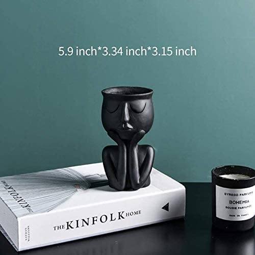 Greneric Character Portrait Flower Pot Resin Succulents Plant Pot