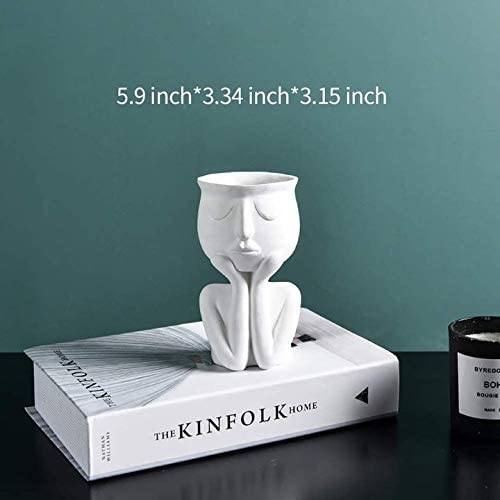 Greneric Character Portrait Flower Pot Resin Succulents Plant Pot