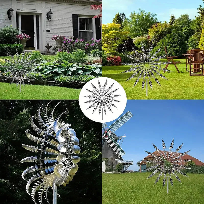 Kinetic Wind Sculptures & Spinners 3D Wind Spinner Wind Powered Wind Art
